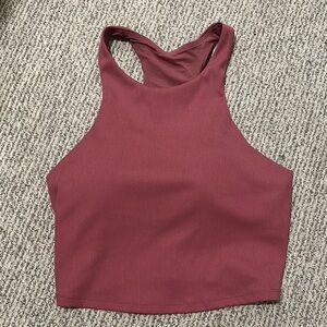 Racerback pink gym tank